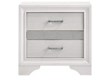 205112 Miranda 3-drawer Nightstand Bedside Table White