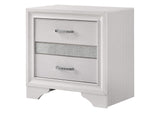 205112 Miranda 3-drawer Nightstand Bedside Table White