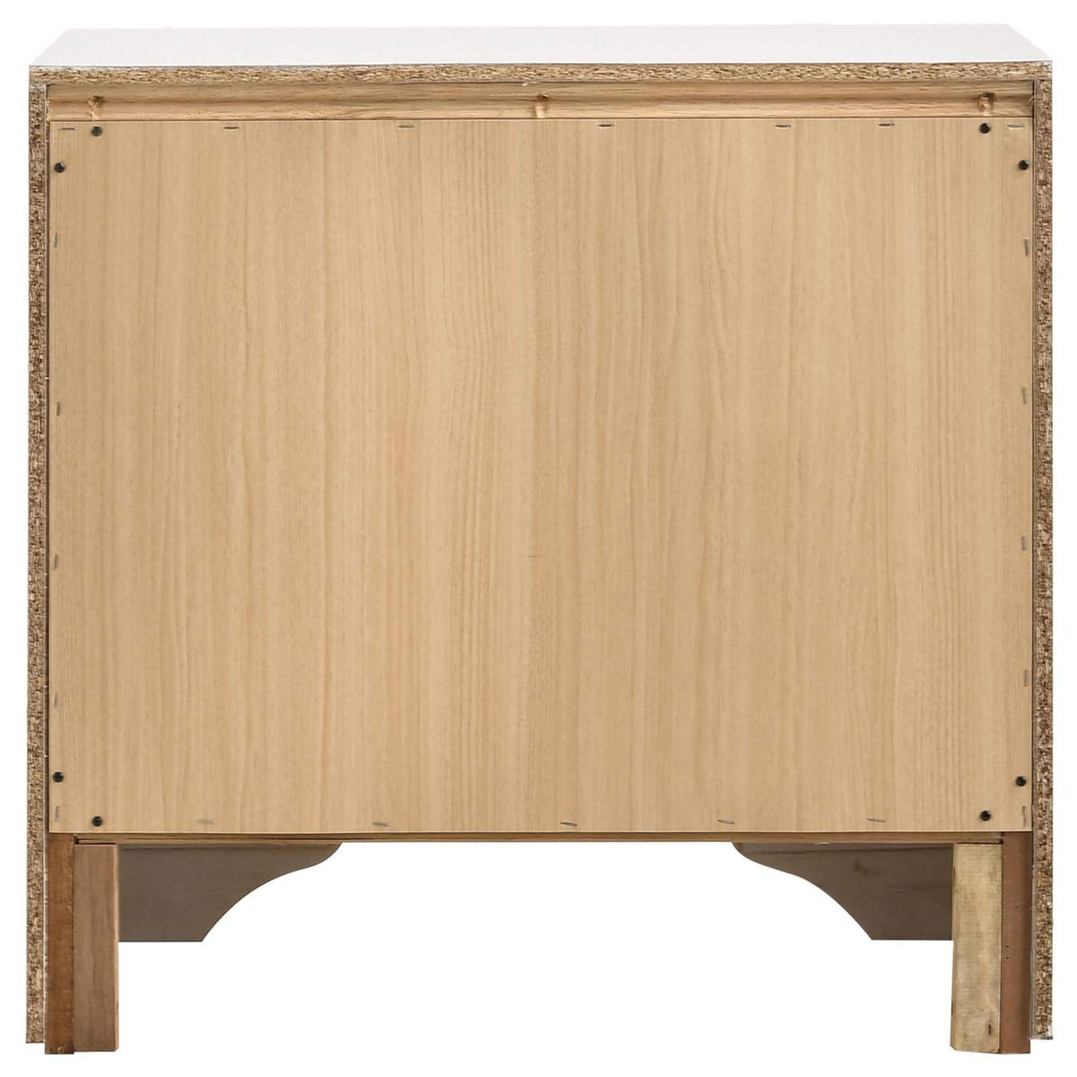 205112 Miranda 3-drawer Nightstand Bedside Table White