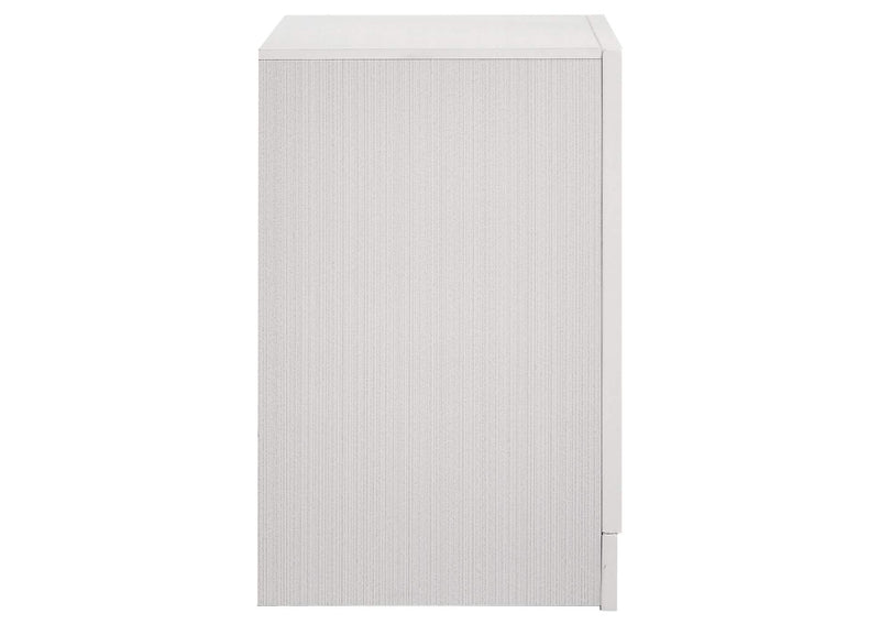 205112 Miranda 3-drawer Nightstand Bedside Table White