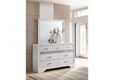 205113M Miranda 7-drawer Dresser with Mirror White