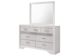205113M Miranda 7-drawer Dresser with Mirror White