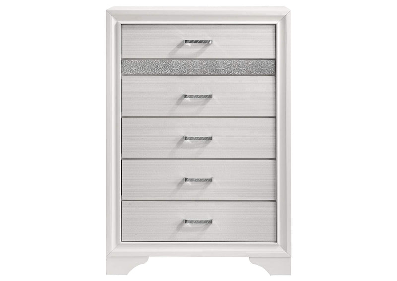 205115 Miranda 6-drawer Bedroom Chest White