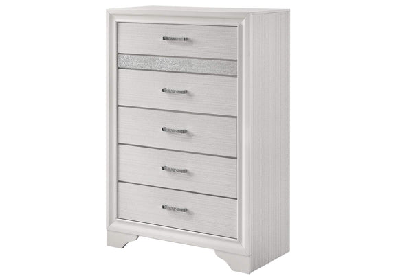 205115 Miranda 6-drawer Bedroom Chest White
