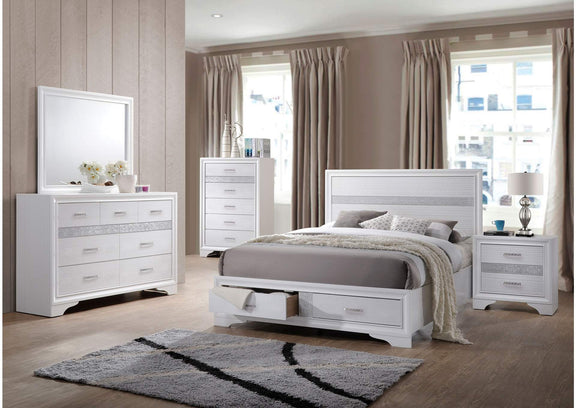 205115 Miranda 6-drawer Bedroom Chest White