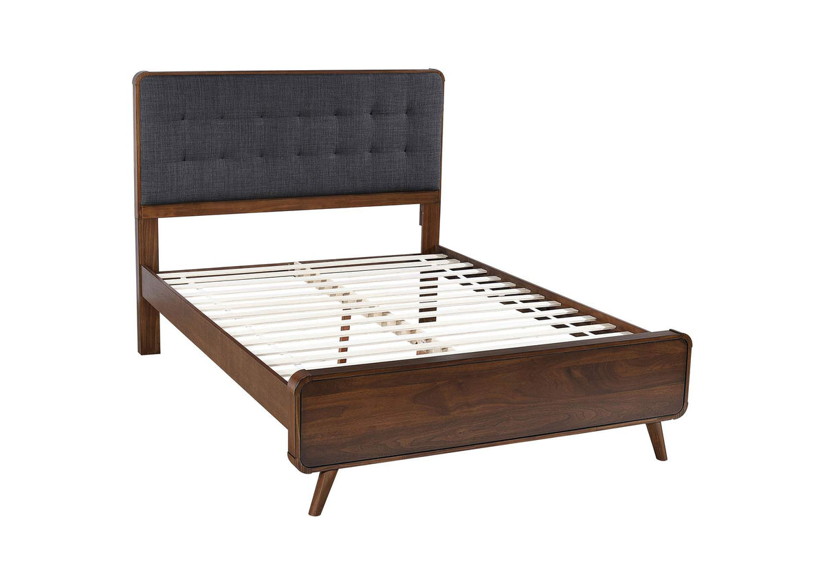 205131F Robyn Wood Full Platform Bed Dark Walnut
