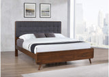 205131KE Robyn Wood Eastern King Platform Bed Dark Walnut
