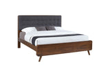 205131KE Robyn Wood Eastern King Platform Bed Dark Walnut