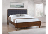 205131KW Robyn Wood California King Platform Bed Dark Walnut