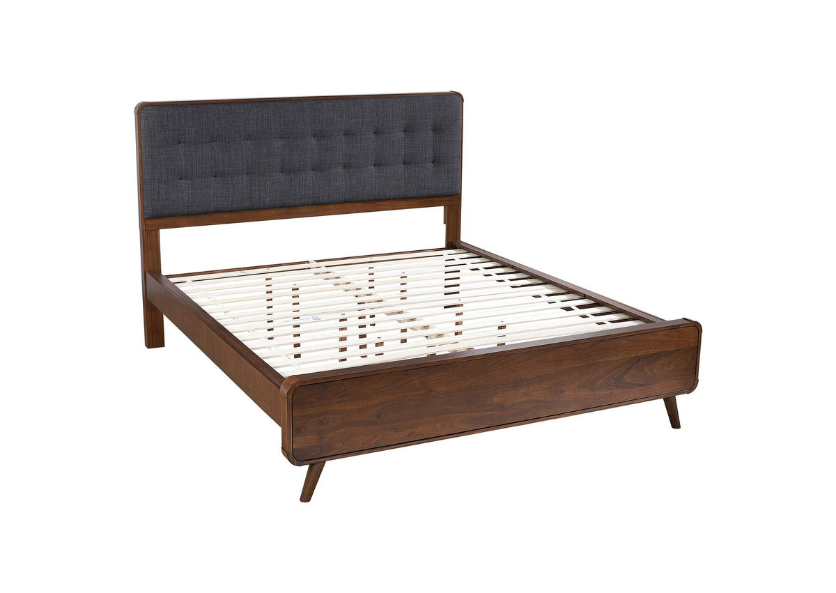 Robyn Wood California King Platform Bed Dark Walnut