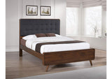 205131Q Robyn Wood Queen Platform Bed Dark Walnut