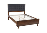 Robyn Wood Queen Platform Bed Dark Walnut