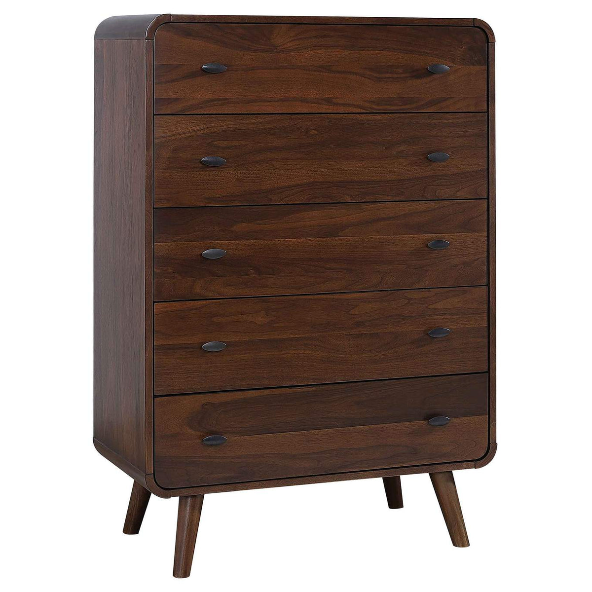 205131T-S5 Robyn 5-piece Twin Bedroom Set Dark Walnut