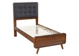 205131T Robyn Wood Twin Platform Bed Dark Walnut