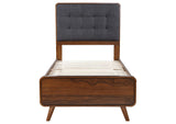 205131T Robyn Wood Twin Platform Bed Dark Walnut