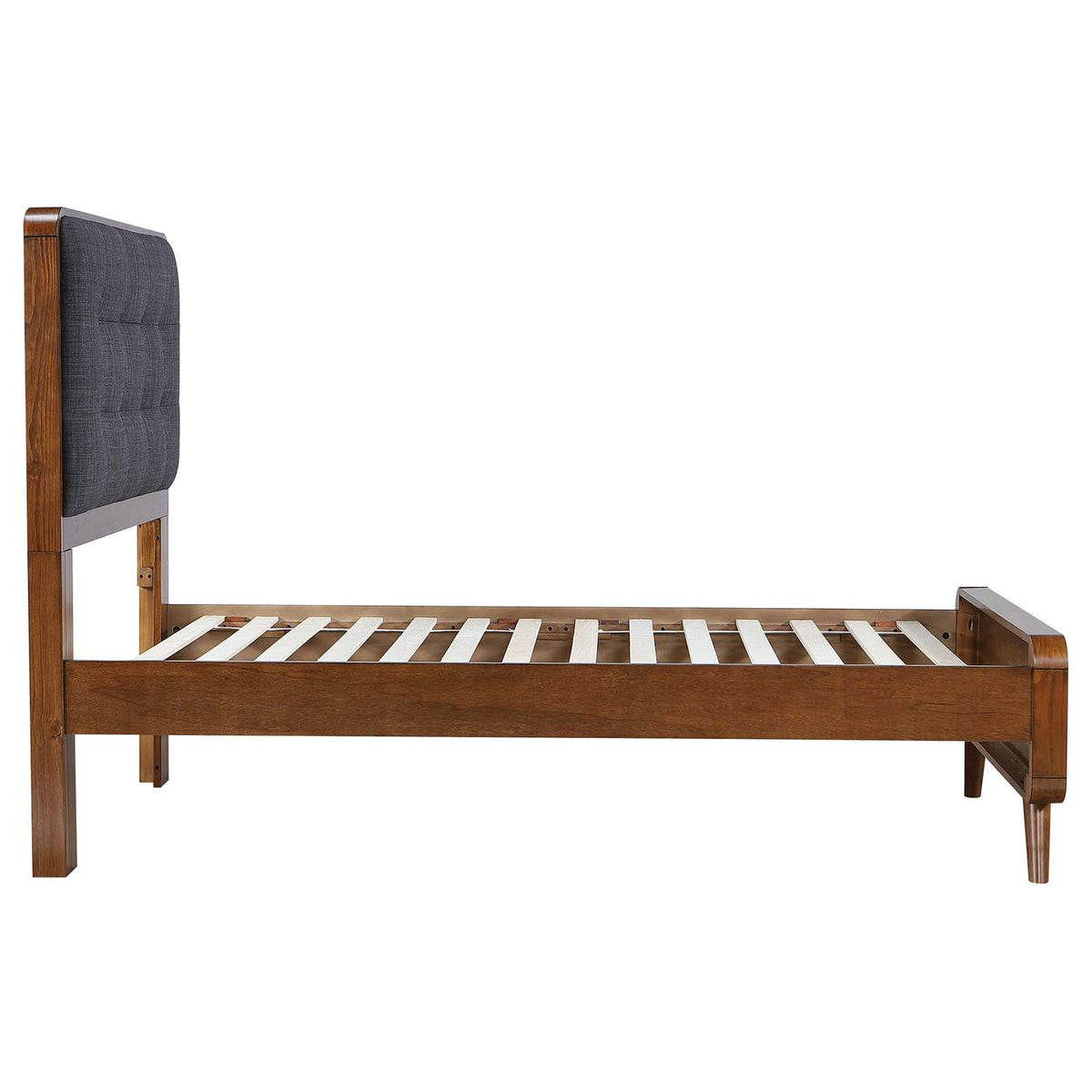 205131T Robyn Wood Twin Platform Bed Dark Walnut