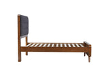 205131T Robyn Wood Twin Platform Bed Dark Walnut