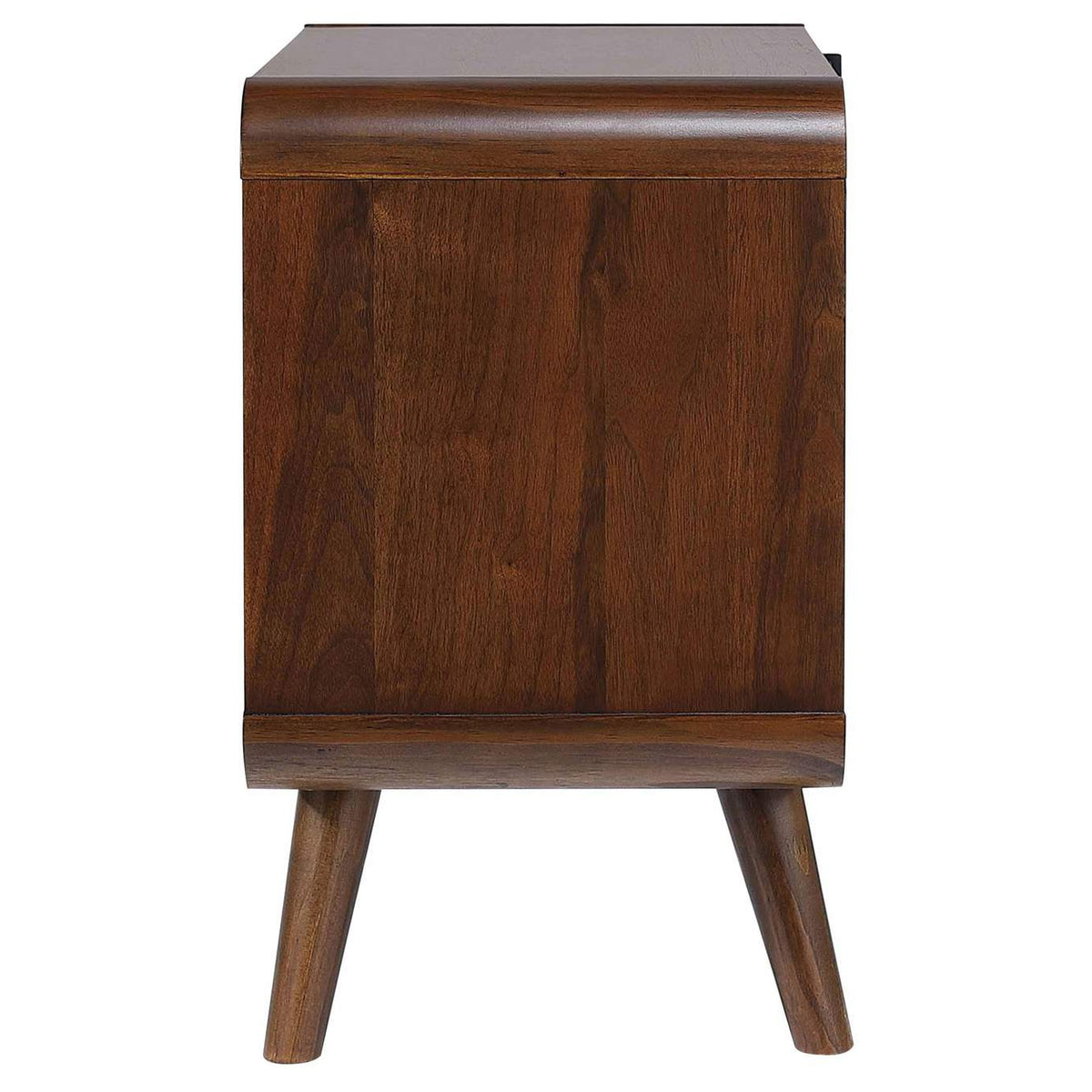 205132 Robyn 2-drawer Nightstand Bedside Table Dark Walnut