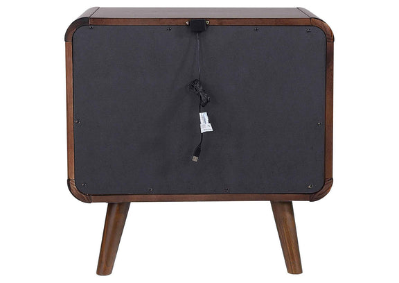 205132 Robyn 2-drawer Nightstand Bedside Table Dark Walnut