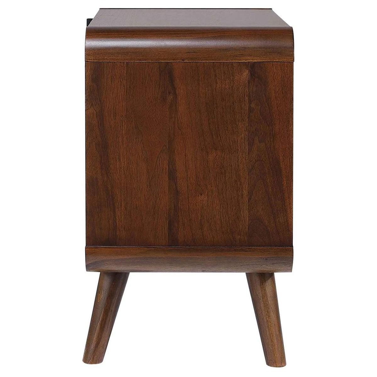 205132 Robyn 2-drawer Nightstand Bedside Table Dark Walnut