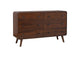 205133 Robyn 6-drawer Bedroom Dresser Dark Walnut