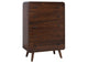 205135 Robyn 5-drawer Bedroom Chest of Drawers Dark Walnut