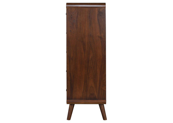 205135 Robyn 5-drawer Bedroom Chest of Drawers Dark Walnut