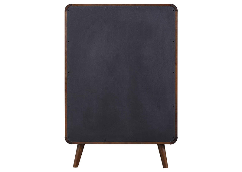 205135 Robyn 5-drawer Bedroom Chest of Drawers Dark Walnut