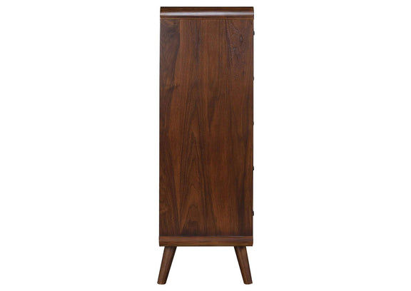 205135 Robyn 5-drawer Bedroom Chest of Drawers Dark Walnut