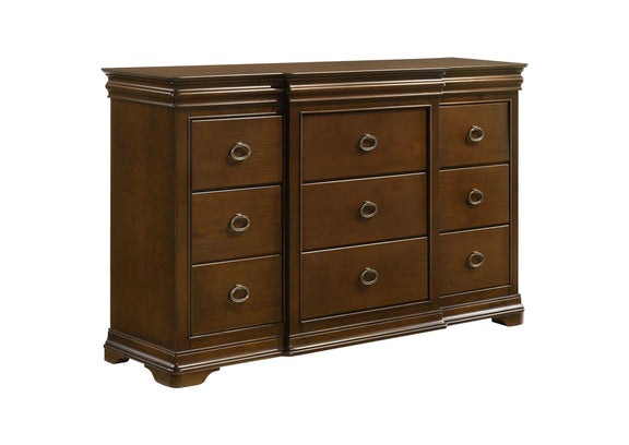 205301KE-S4 Garland 4-piece Eastern King Bedroom Set Brown Cherry