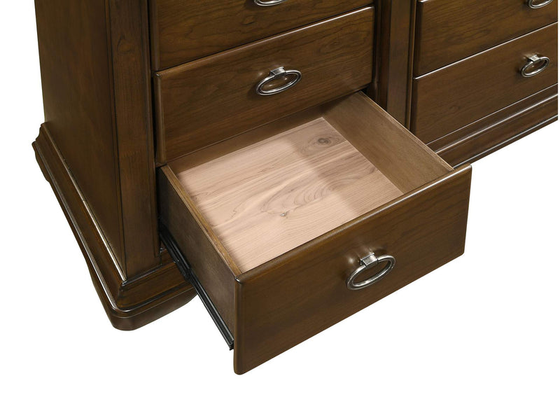 205301KE-S4 Garland 4-piece Eastern King Bedroom Set Brown Cherry