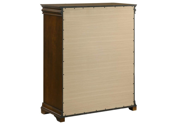 205301KE-S5 Garland 5-piece Eastern King Bedroom Set Brown Cherry