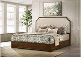 205301KE Garland 58-inch Eastern King Panel Bed Cream Brown Cherry