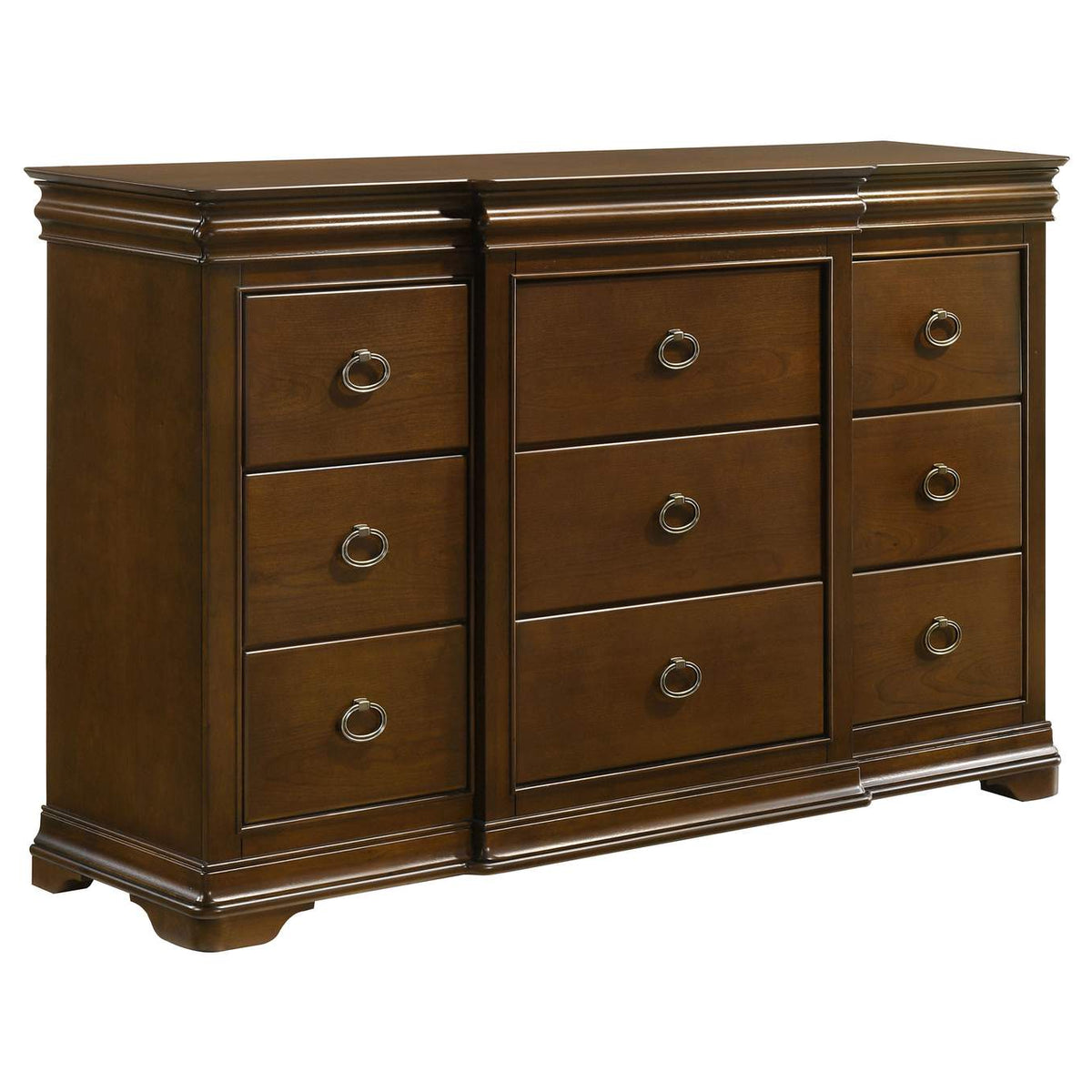 205301Q-S4 Garland 4-piece Queen Bedroom Set Brown Cherry