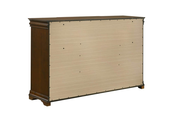 205301Q-S4 Garland 4-piece Queen Bedroom Set Brown Cherry