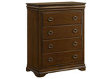 205301Q-S5 Garland 5-piece Queen Bedroom Set Brown Cherry
