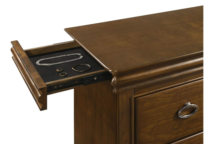 205301Q-S5 Garland 5-piece Queen Bedroom Set Brown Cherry