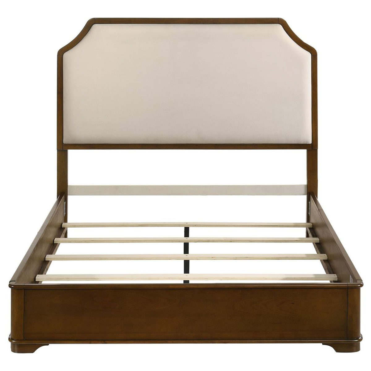205301Q Garland 58-inch Queen Panel Bed Cream and Brown Cherry