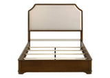 205301Q Garland 58-inch Queen Panel Bed Cream and Brown Cherry