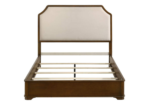 205301Q Garland 58-inch Queen Panel Bed Cream and Brown Cherry