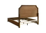 205301Q Garland 58-inch Queen Panel Bed Cream and Brown Cherry