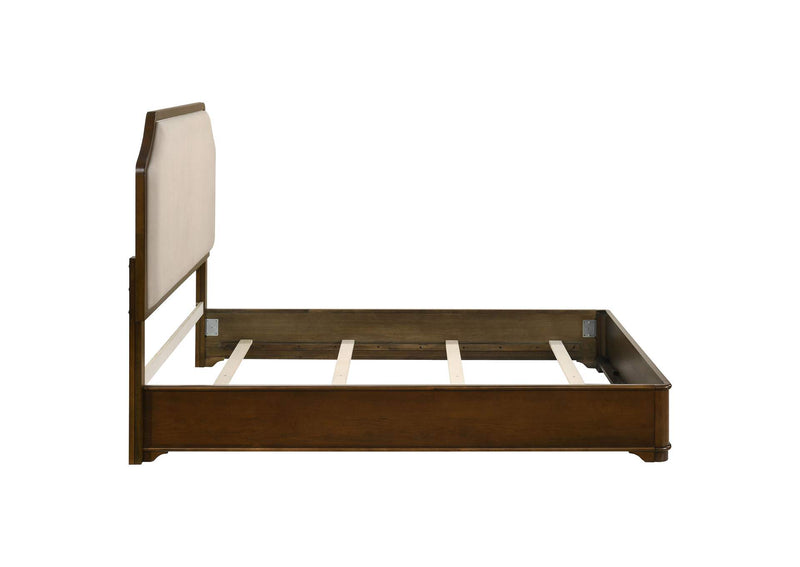 205301Q Garland 58-inch Queen Panel Bed Cream and Brown Cherry