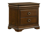 205302 Garland 2-drawer Nightstand Bedside Table Brown Cherry