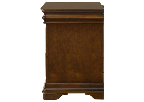 205302 Garland 2-drawer Nightstand Bedside Table Brown Cherry