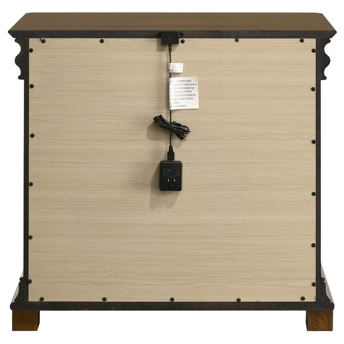 205302 Garland 2-drawer Nightstand Bedside Table Brown Cherry