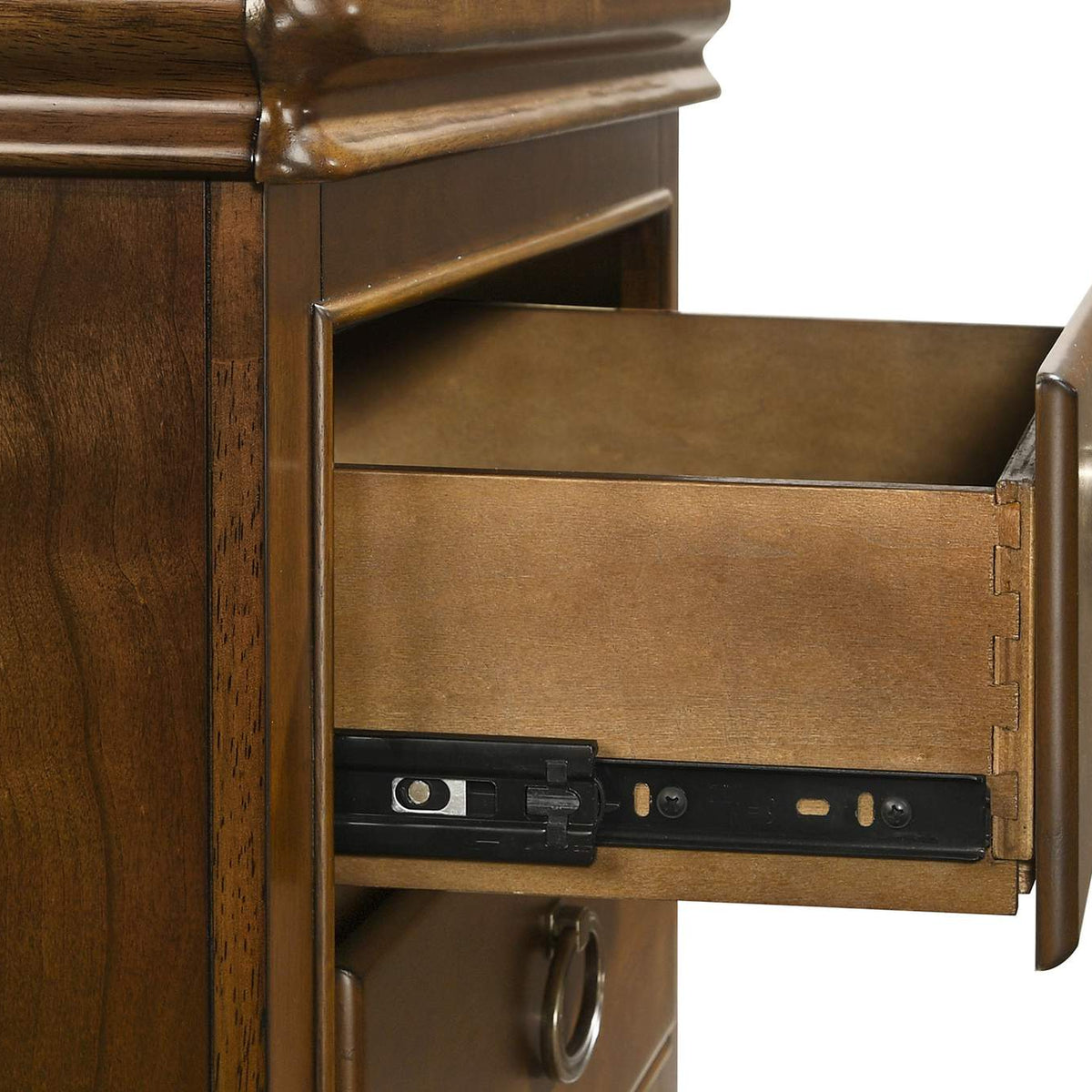 205302 Garland 2-drawer Nightstand Bedside Table Brown Cherry