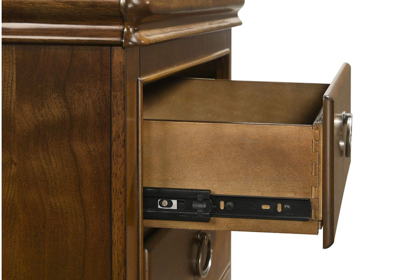 205302 Garland 2-drawer Nightstand Bedside Table Brown Cherry