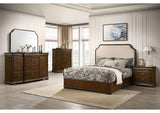 205302 Garland 2-drawer Nightstand Bedside Table Brown Cherry