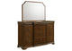 205303M Garland 9-drawer Bedroom Dresser with Mirror Brown Cherry