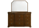 205303M Garland 9-drawer Bedroom Dresser with Mirror Brown Cherry